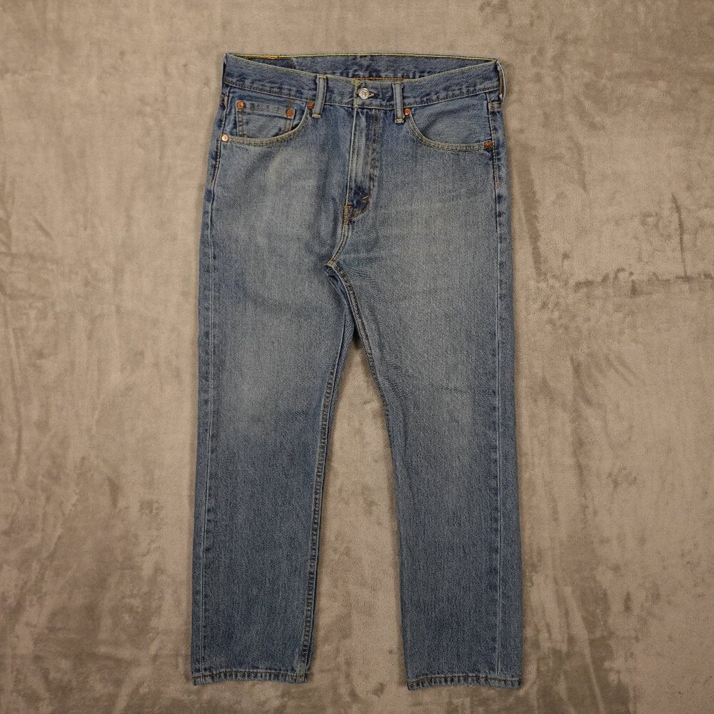 Levi's Jeans 505 Regular Fit men's 33x30 blue denim red‎ tab straight leg